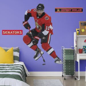 Anthony Duclair for Ottawa Senators: RealBig Officially Licensed NHL Removable Wall Decal Life-Size Athlete + 2 Decals (51"W x 7