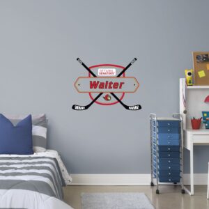 Ottawa Senators 2020 Sticks Personalized Name PREMASK - Officially Licensed NHL Removable Wall Decal Giant Transfer Decal (39"W