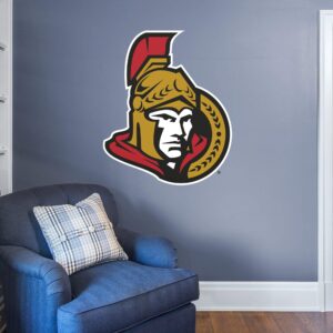 Ottawa Senators: Logo - Officially Licensed NHL Removable Wall Decal Giant Logo (38.5"W x 46"H) by Fathead | Vinyl