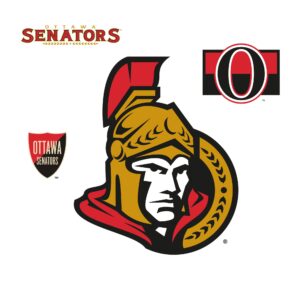 Ottawa Senators: Logo - Officially Licensed NHL Removable Wall Decal Large by Fathead | Vinyl