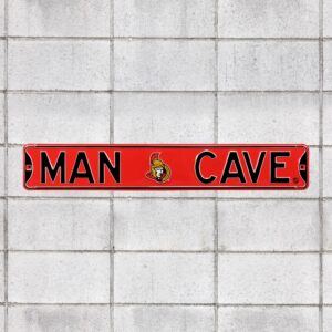 Ottawa Senators: Man Cave - Officially Licensed NHL Metal Street Sign by Fathead | 100% Steel