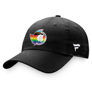 Men's Fanatics Branded Black Ottawa Senators Team Logo Pride Adjustable Hat