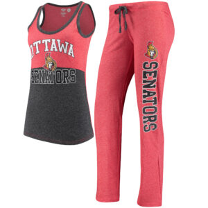 Women's Concepts Sport Red/Charcoal Ottawa Senators Quest Top and Pants Set