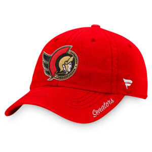 Women's Fanatics Branded Red Ottawa Senators Primary Logo Adjustable Hat