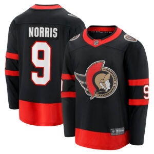 Men's Fanatics Branded Josh Norris Black Ottawa Senators Home Breakaway Jersey