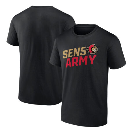Men's Fanatics Branded Black Ottawa Senators Represent T-Shirt