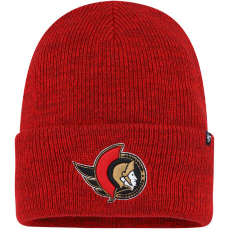 Men's '47 Red Ottawa Senators Brain Freeze Cuffed Knit Hat